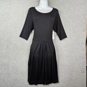 Karen Kane Women's Black Stretch 3/4 Sleeve Tie Waist Dress Size XL NEW